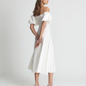 Shona Puff Sleeve Off Shoulder Midi Dress - No bundle